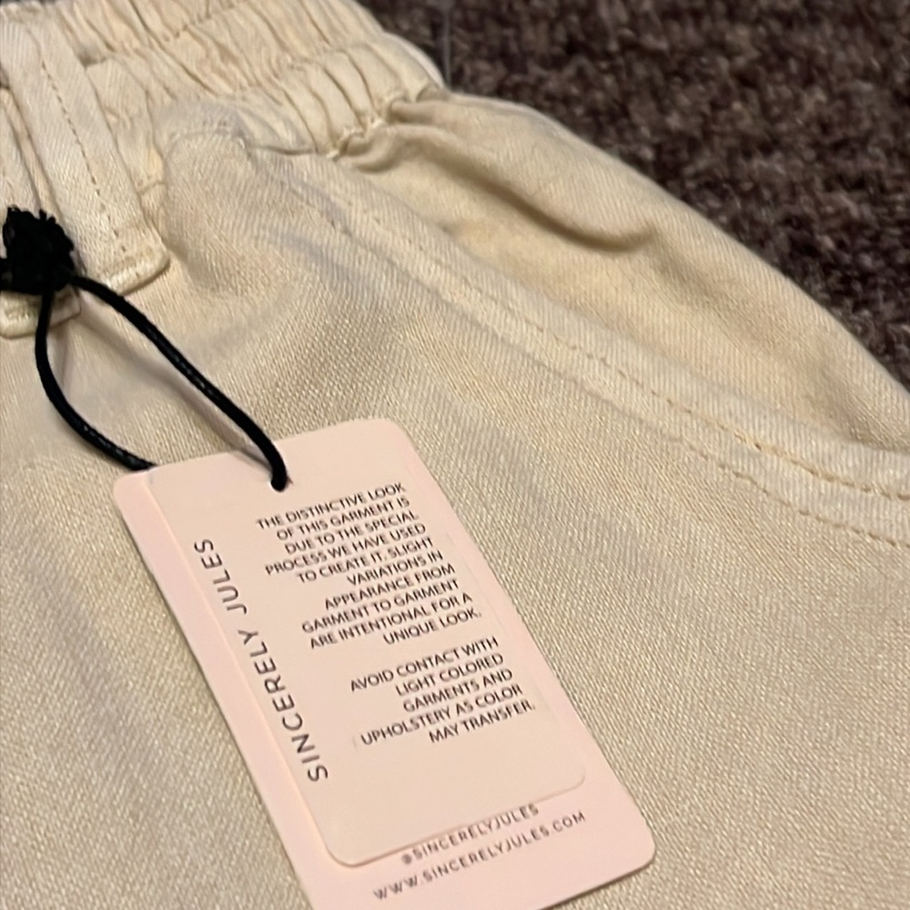 Sincerely Jules Convertible Linen Blend XL  Pull on Pants - Picture 4 of 9
